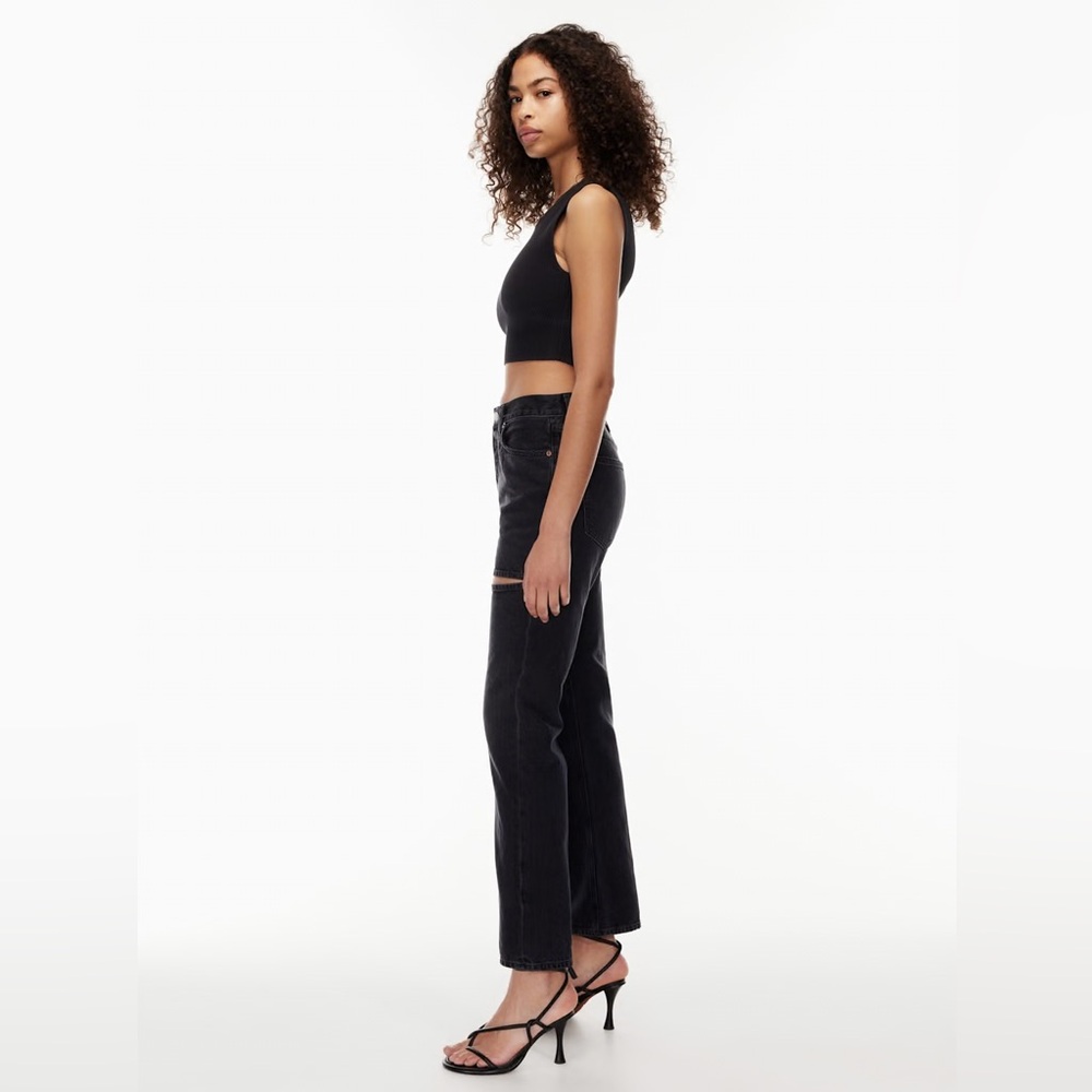 Agolde Lana Slice Jeans in Black
